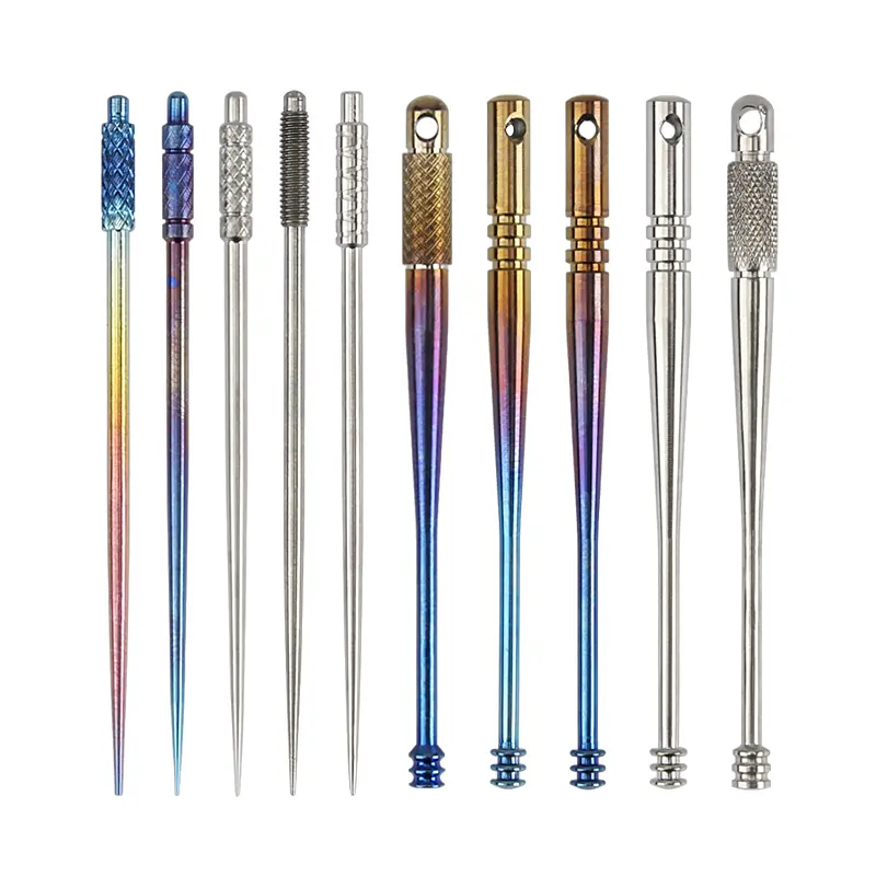 More Style Titanium Toothpick Non-slip Earpick Portable Titanium Ear Spoon Outdoor EDC Tool