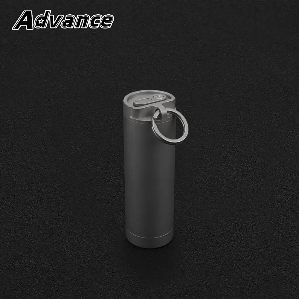 Titanium Multifunctional Toothpick Holder Titanium Alloy Bottle Travelling Storage Box Outdoor Tool EDC