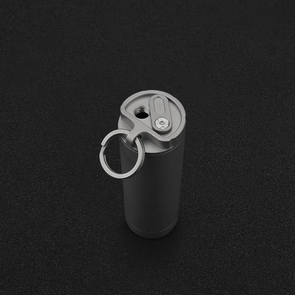 Titanium Multifunctional Toothpick Holder Titanium Alloy Bottle Travelling Storage Box Outdoor Tool EDC