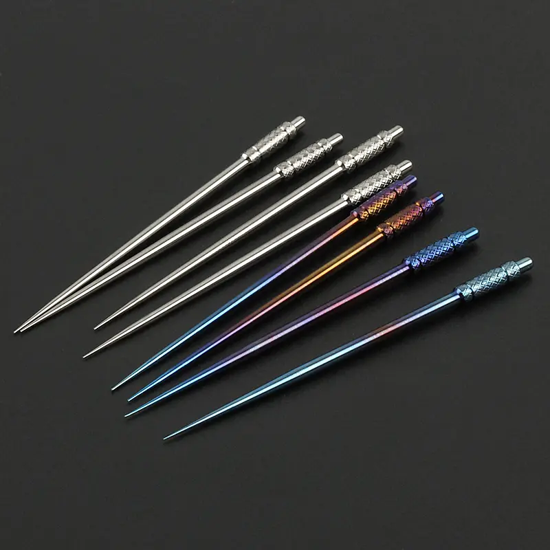 More Style Titanium Toothpick Non-slip Earpick Portable Titanium Ear Spoon Outdoor EDC Tool