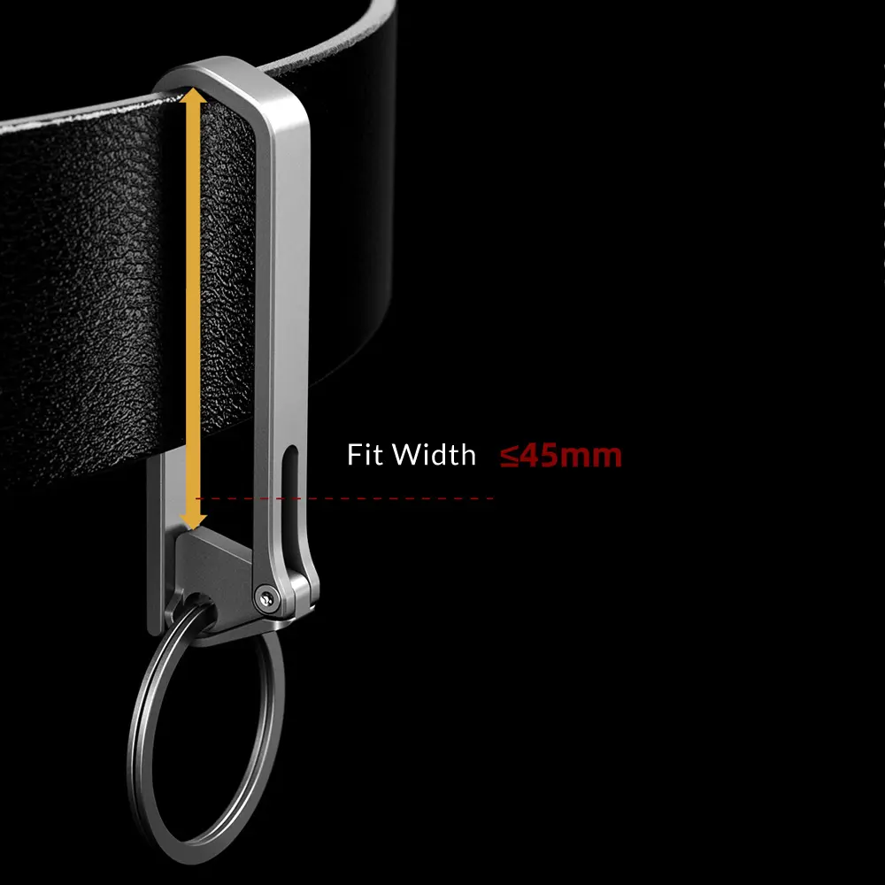 Titanium Alloy/Stainless steel Belt Buckle Keychain Outdoor Tool EDC Waist Clip Man Gift