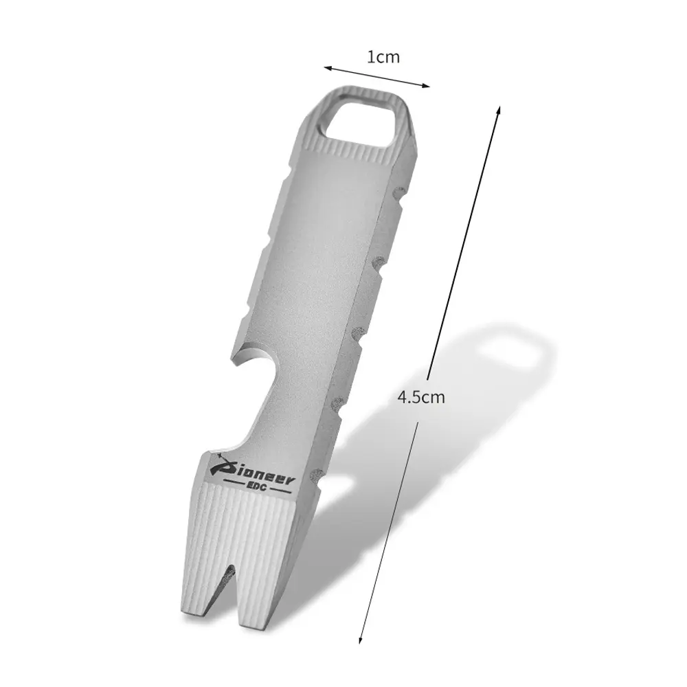 1pc Titanium Alloy Keychain Gadget Accessories Outdoor EDC Tool Titanium Opener