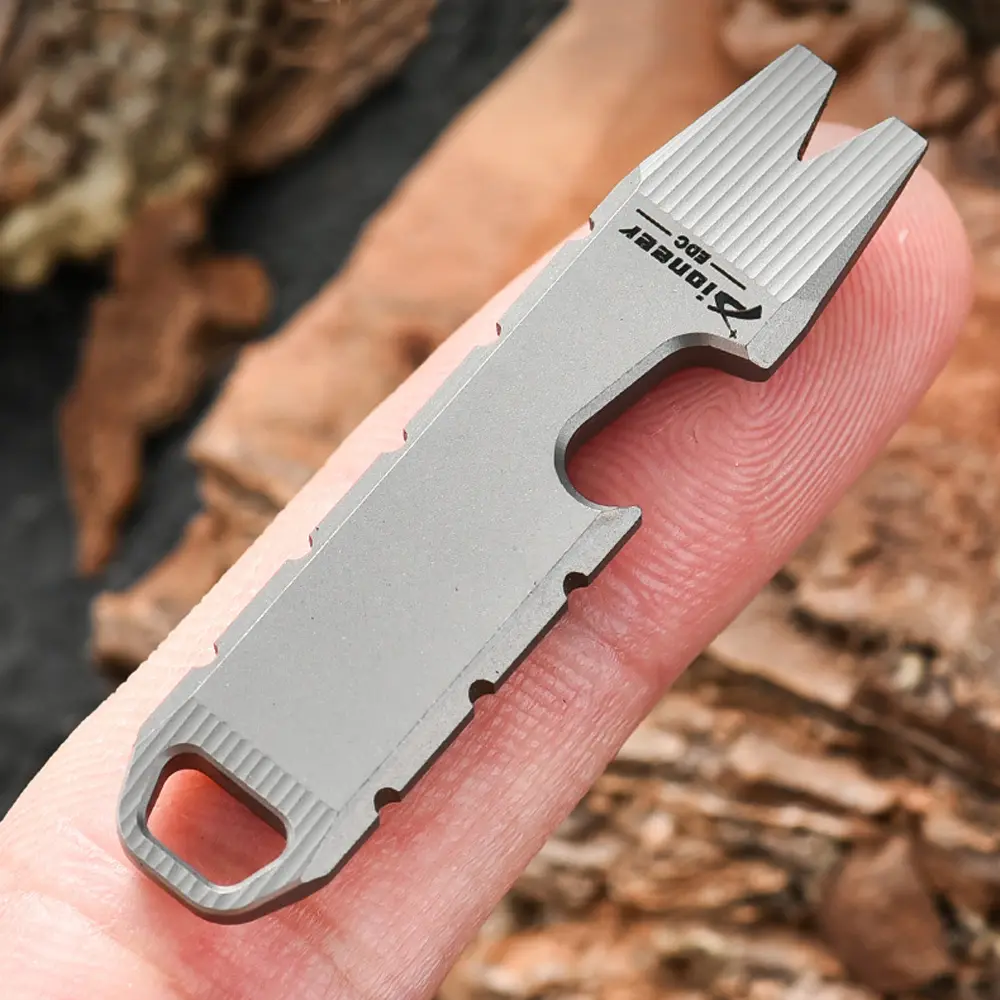 1pc Titanium Alloy Keychain Gadget Accessories Outdoor EDC Tool Titanium Opener