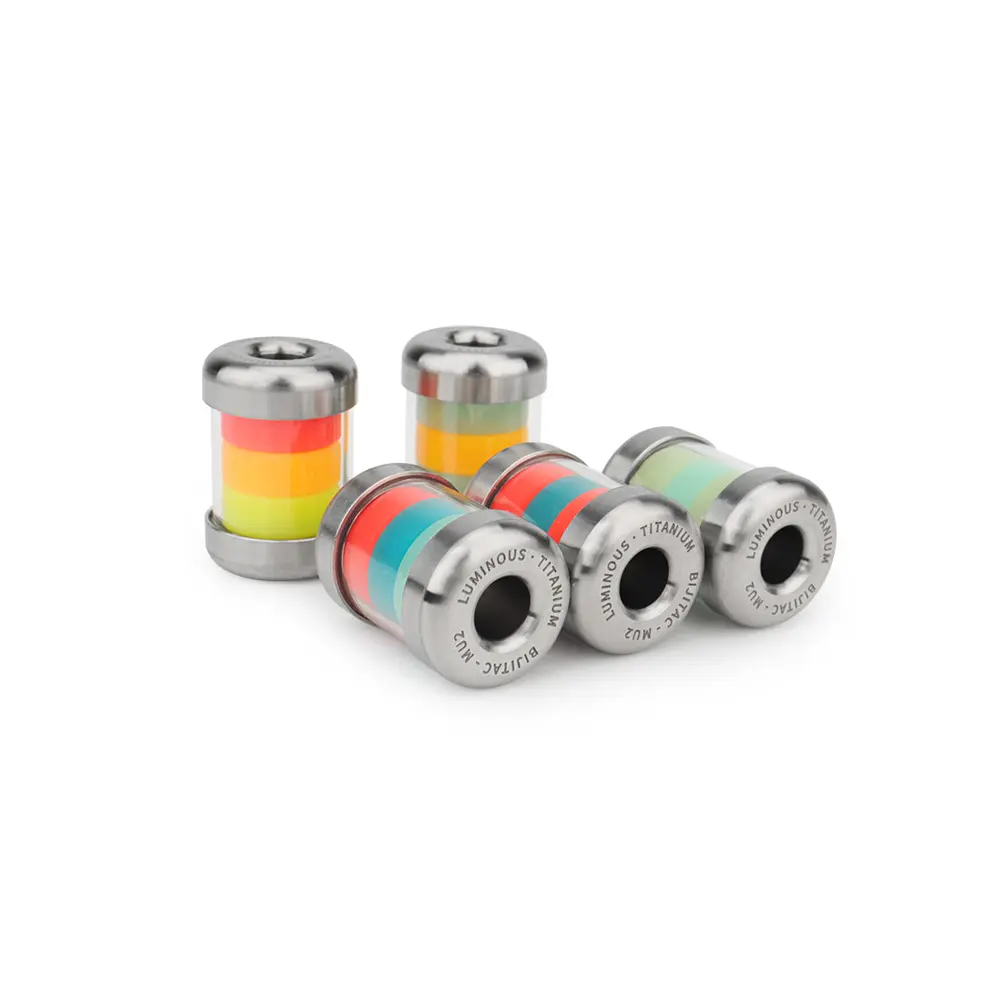 PC Plastic Titanium Alloy Bead DIY Luminous Paracord Bead Umbrella Rope Pendant Keyring Accessories