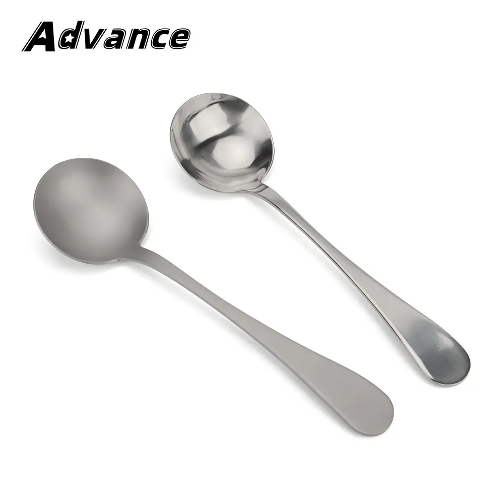 Titanium Alloy Rounded Spoon Outdoor Camping Tableware Milk Tea Coffee Spoon