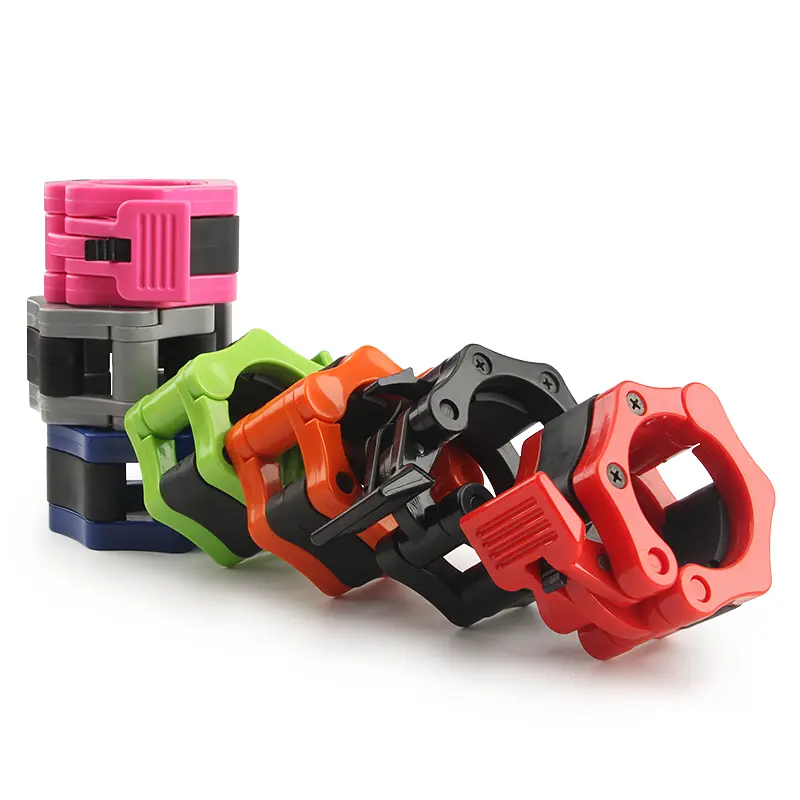 1Pair Barbell Lock 5cm Barbell Collar Clips Dumbbell Buckle Clamp Weight Lifting Bar Gym Dumbbell Accessories 50mm