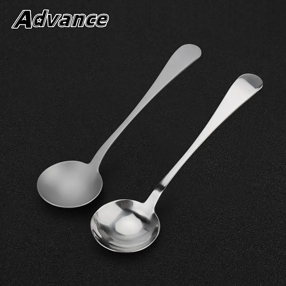 Titanium Alloy Rounded Spoon Outdoor Camping Tableware Milk Tea Coffee Spoon