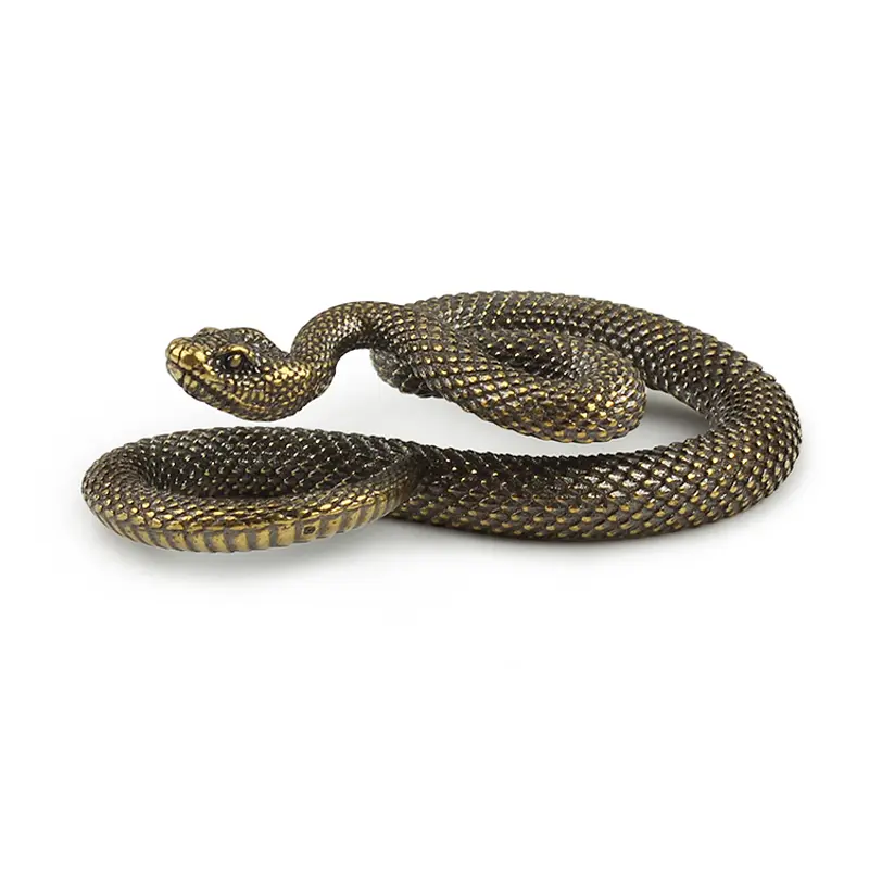 Brass Snake Key Ring Copper Snake Key chain Outdoor Tool Accessories DIY Car Hanging