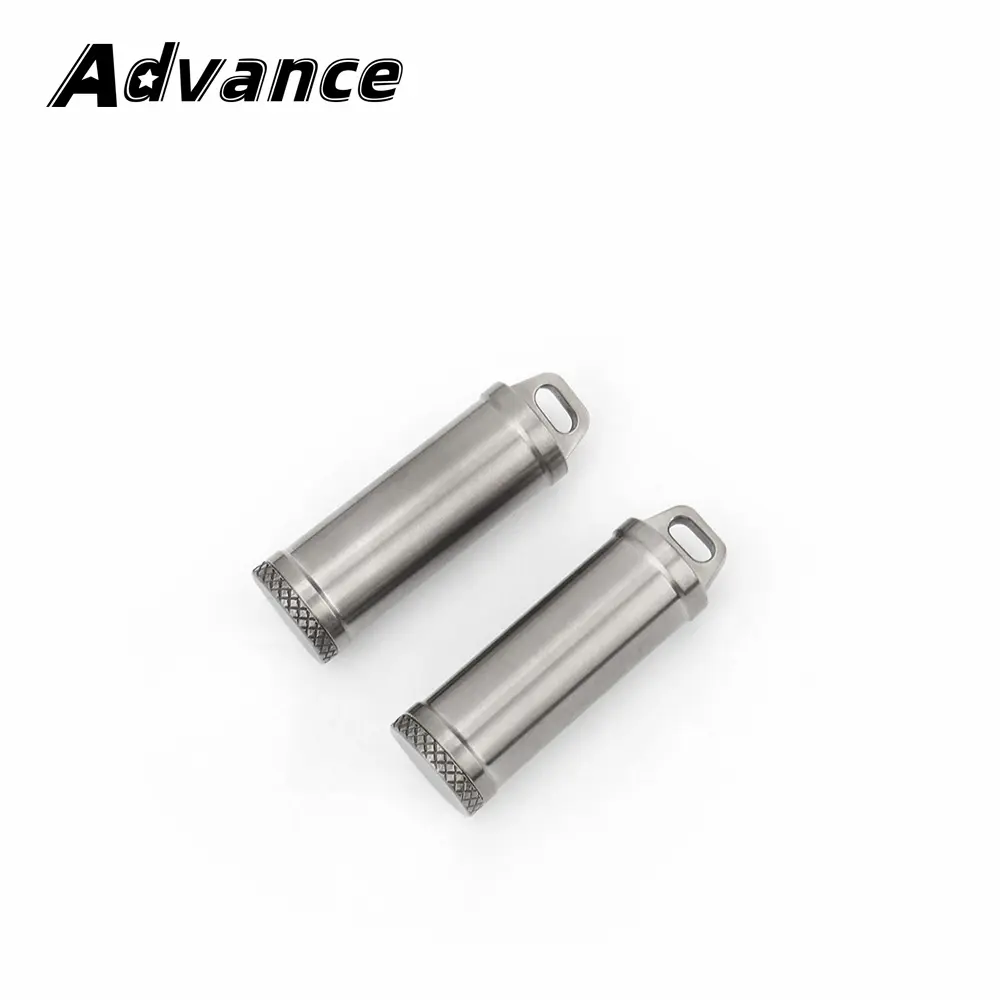 Titanium Alloy Case Mini Bottle Sealed Waterproof Bottle Holder Outdoor EDC Tool Portable Small PillBox