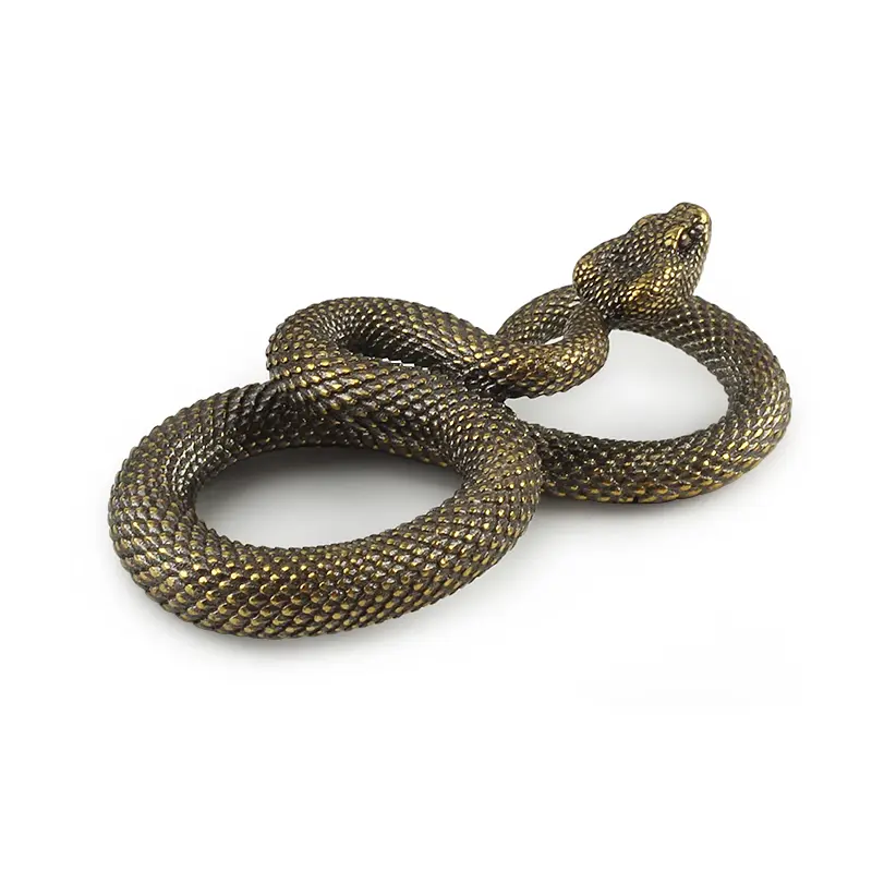 Brass Snake Key Ring Copper Snake Key chain Outdoor Tool Accessories DIY Car Hanging