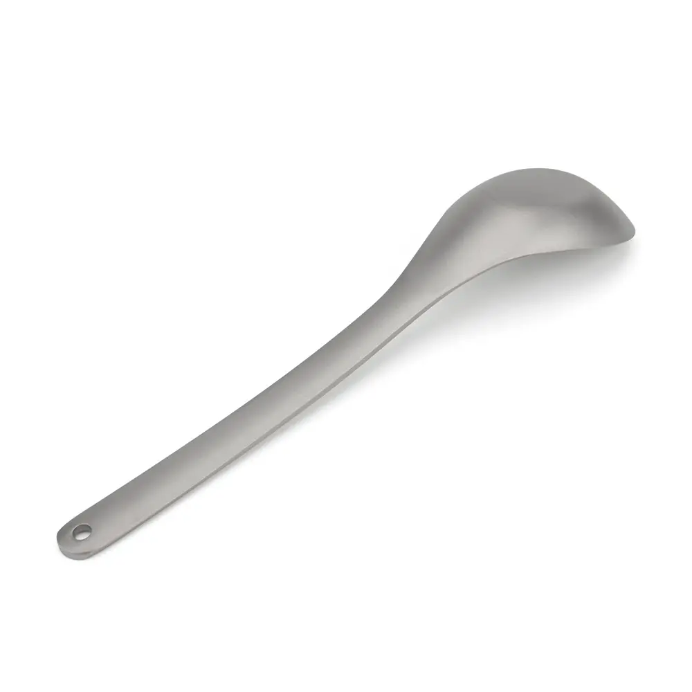 Tableware Titanium Alloy Spoon Rust-free Picnic Utensil Outdoor Camping Food Scoop
