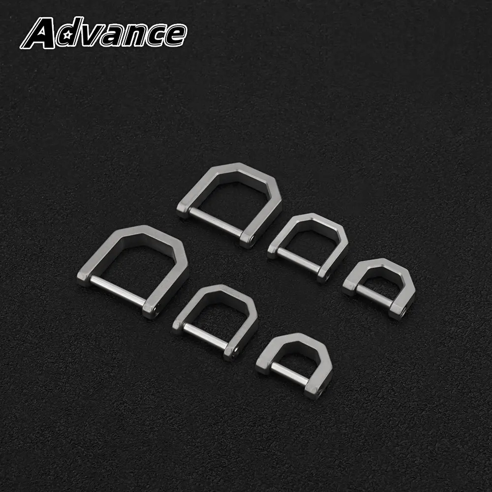D Shape Titanium Alloy Buckle Multi-Tool Outdoor EDC Keychain Accessories