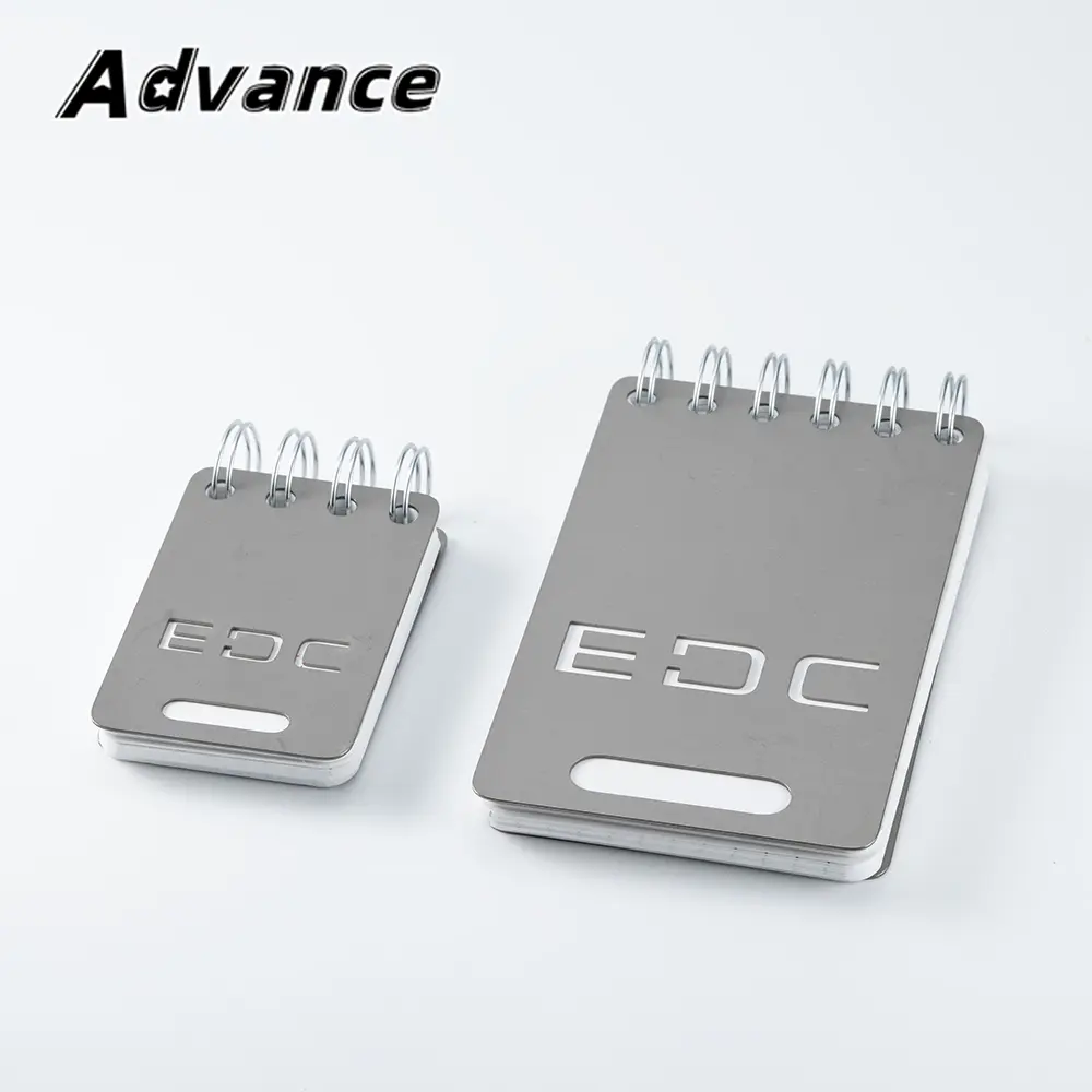 Multi-function Ruler Notebook EDC Titanium Alloy Shell Outdoor Tool Notepad