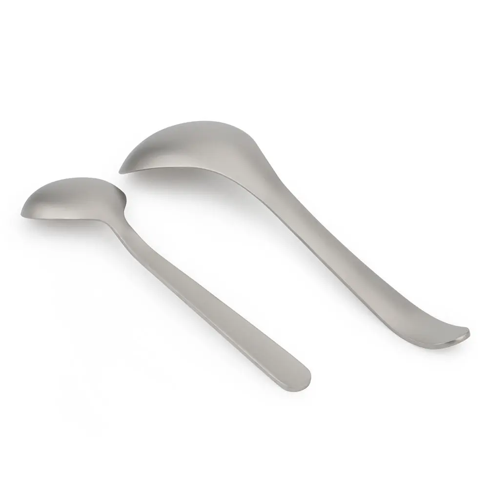S/L Titanium Alloy Spoon Outdoor Camping Food Spoon Lightweight Portable Picnic Tableware Soup