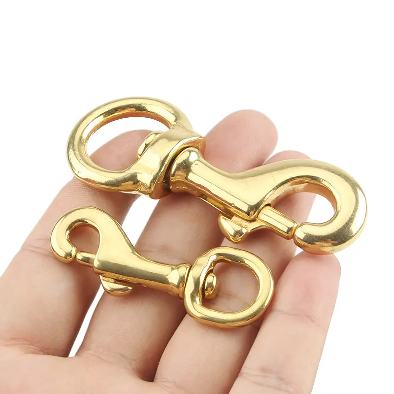 DIY Outdoor Buckle Brass Swivel Eye Bolt Snap Hook For Camping Bag Strap Belt Hook Clasp Outdoor Tool