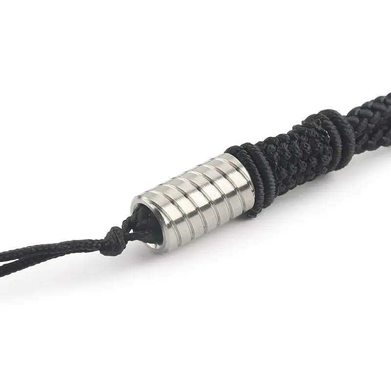 More Style Small Titanium Knife Beads Titanium Mini Paracord Rope Bead Accessory DIY Pendant Zipper Decoration
