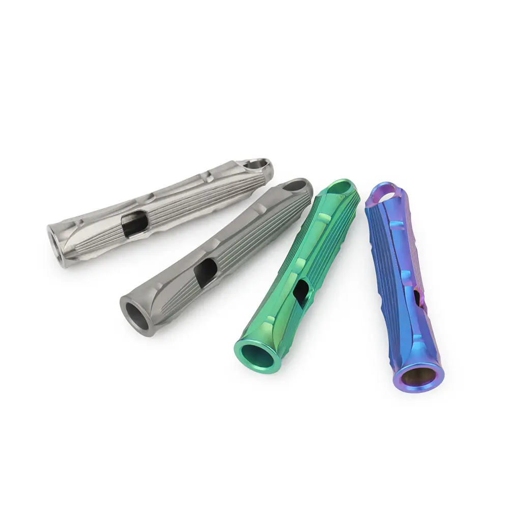 Titanium Alloy Whistle Portable Outdoor Whistle Training Tool EDC Fashion Pendant Keyring Accessories