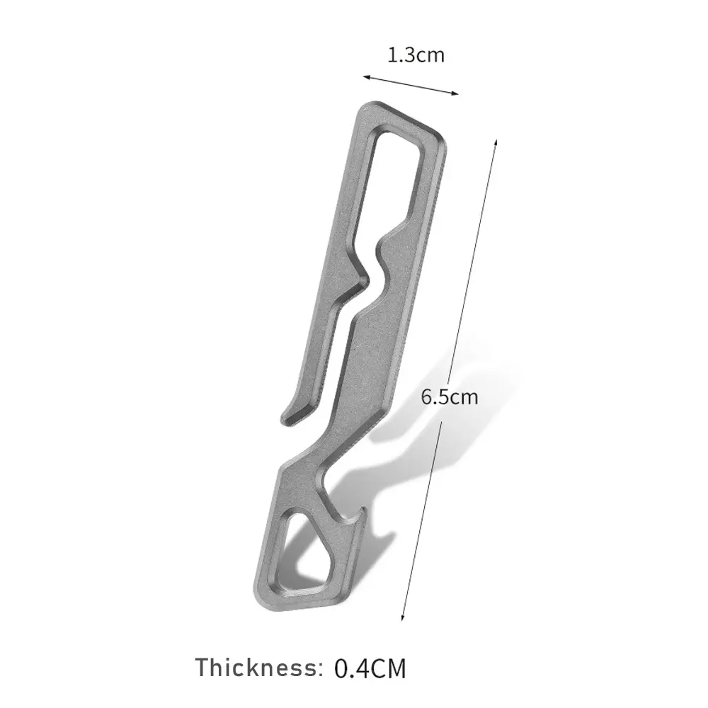 Titanium Alloy Keychain Waist Belt Clip Titanium Buckle Portable EDC Outdoor Tool