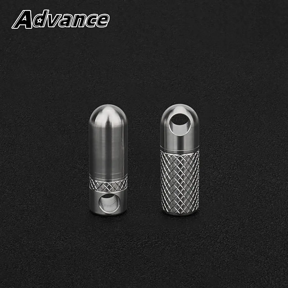 New Titanium Alloy Small Bottle Seal Waterproof Storage Bottle Portable Keychain Pendant Outdoor Tool