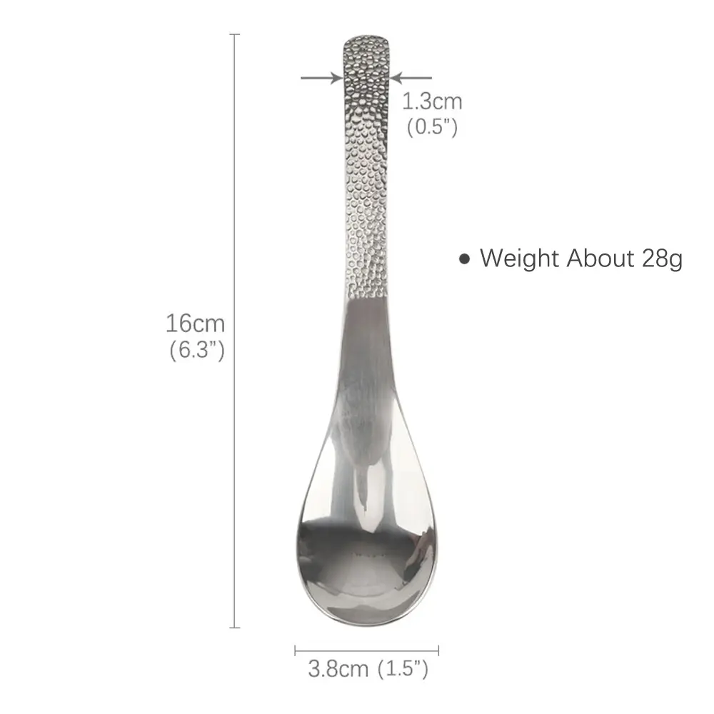 Crater-shaped Handle Spoon Titanium Alloy Utensil Outdoor Camping Spoon Food Scoop