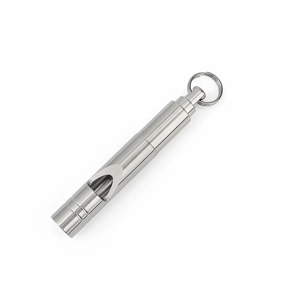 Simple Titanium Alloy Whistle Portable Whistle Outdoor Tool EDC Camping Hiking