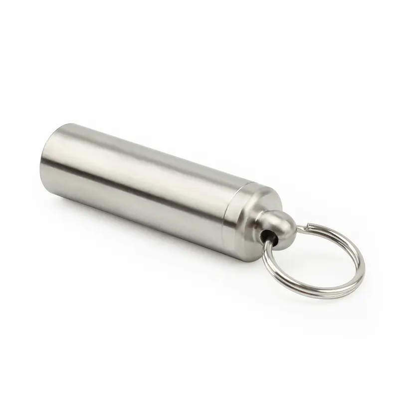 Stainless Steel Waterproof Mini Seal Bottle Box Outdoor Camping Small Bottle