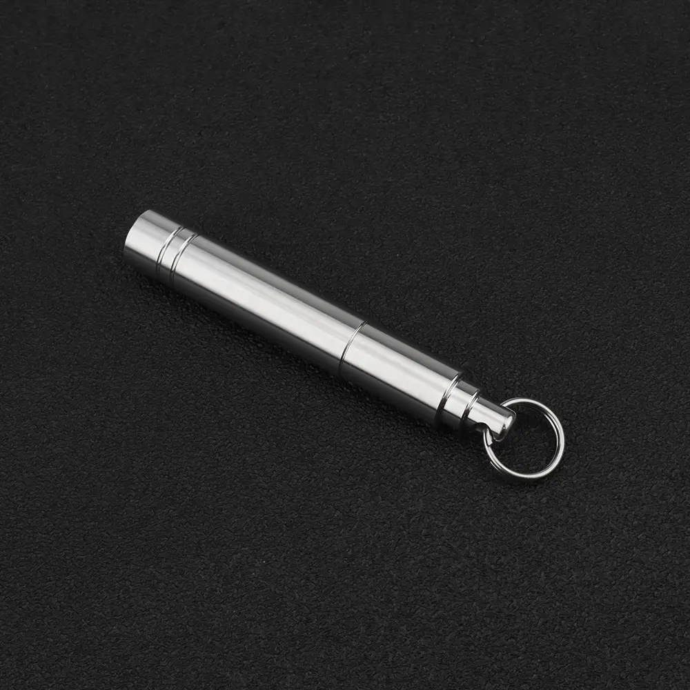Simple Titanium Alloy Whistle Portable Whistle Outdoor Tool EDC Camping Hiking