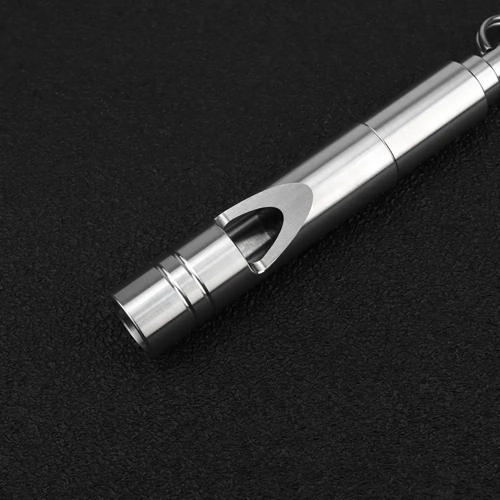 Simple Titanium Alloy Whistle Portable Whistle Outdoor Tool EDC Camping Hiking