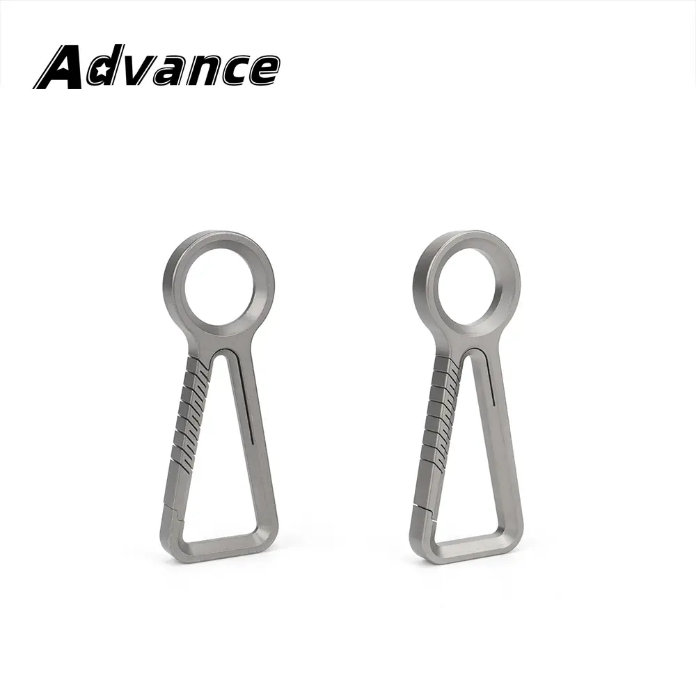 Titanium Alloy Keychain Light Weight Titanium Buckle Car Key Ring Outdoor EDC Tool Camping Accessories