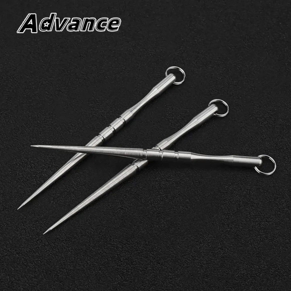 5pcs Wholesale Titanium Alloy Toothpick Fruit Fork Teeth Cleaning Toothpick Portable Outdoor EDC Tool