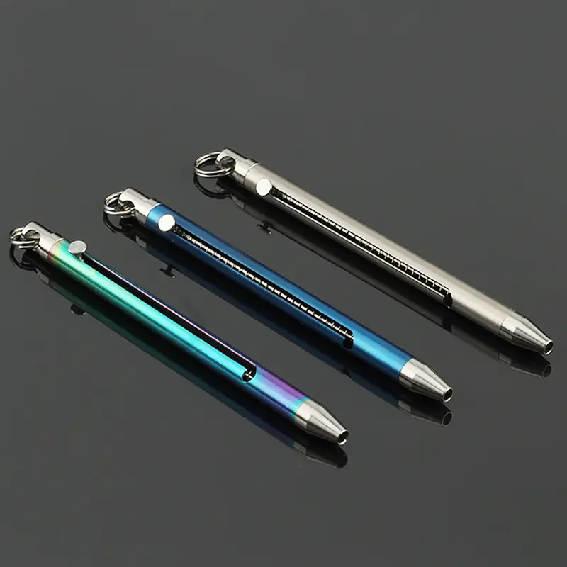Spring Titanium Alloy Toothpick Holder EDC Titanium Toothpick Portable Multifunction Fruit Fork Outdoor Camping Tool