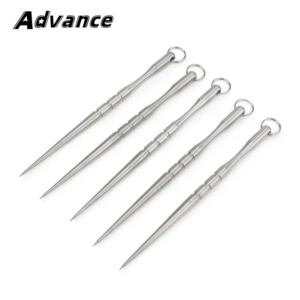 5pcs Wholesale Titanium Alloy Toothpick Fruit Fork Teeth Cleaning Toothpick Portable Outdoor EDC Tool