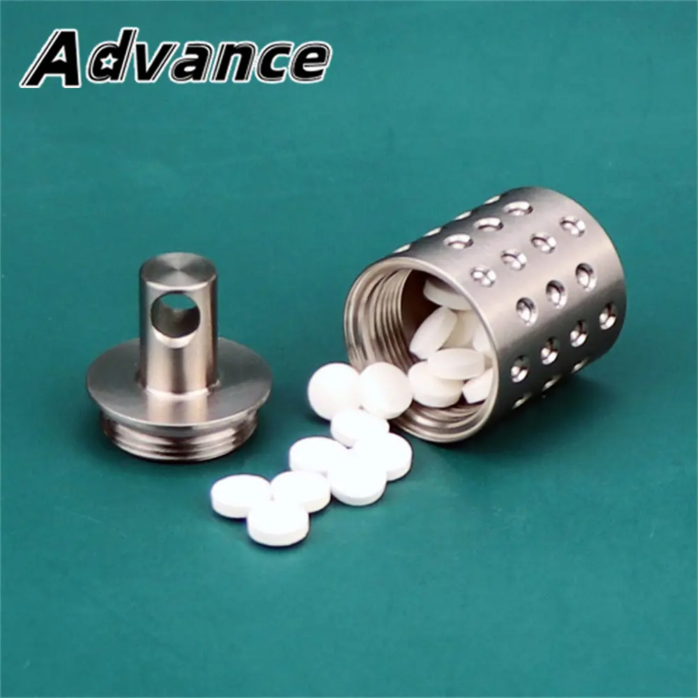 S/L Titanium Alloy Waterproof Pill Bottle Seal Portable Pillbox Mini Storage Bottle Canister Outdoor Tools