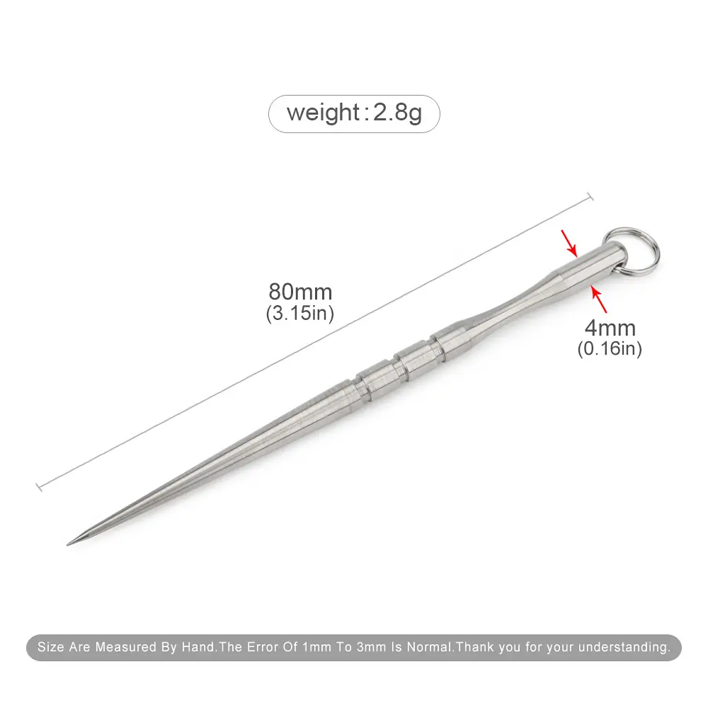 5pcs Wholesale Titanium Alloy Toothpick Fruit Fork Teeth Cleaning Toothpick Portable Outdoor EDC Tool