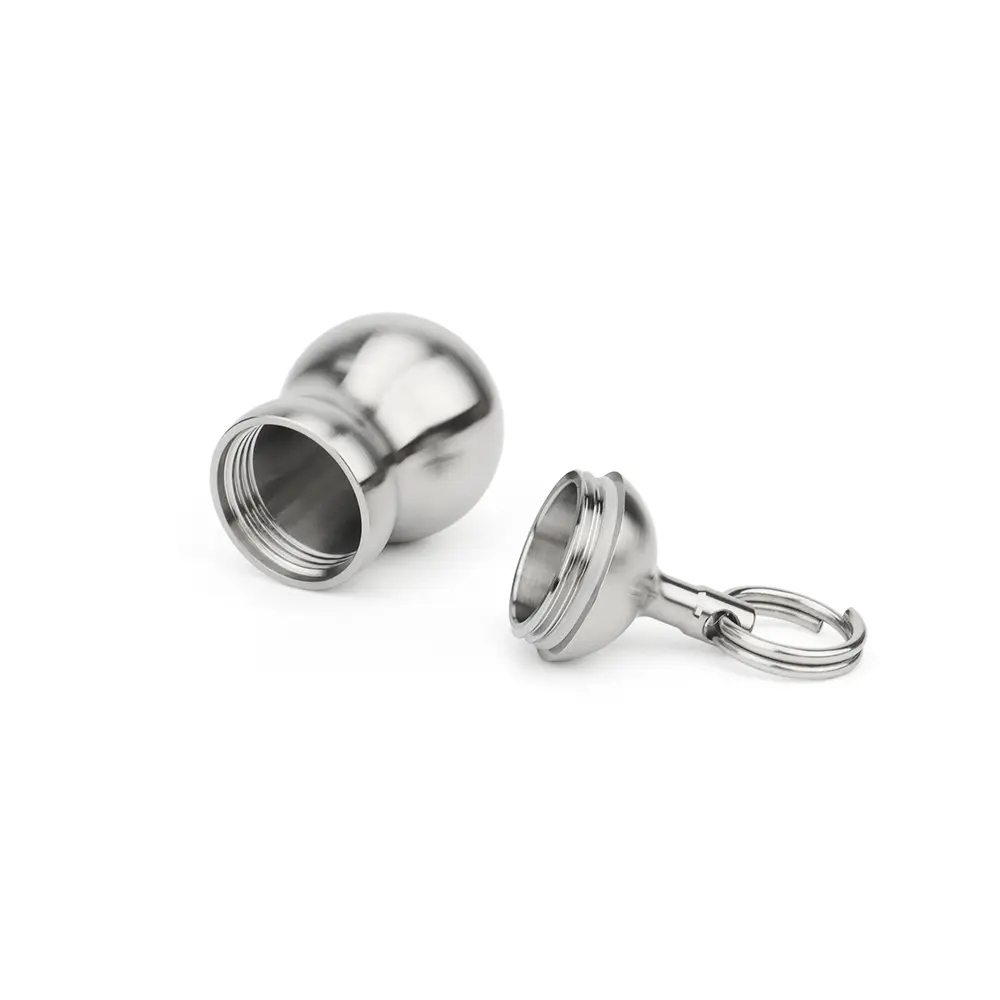 Titanium Alloy Mini Bottle Gourd Waterproof Pill Cans Portable Seal Outdoor EDC Tool Small Storage Bottle
