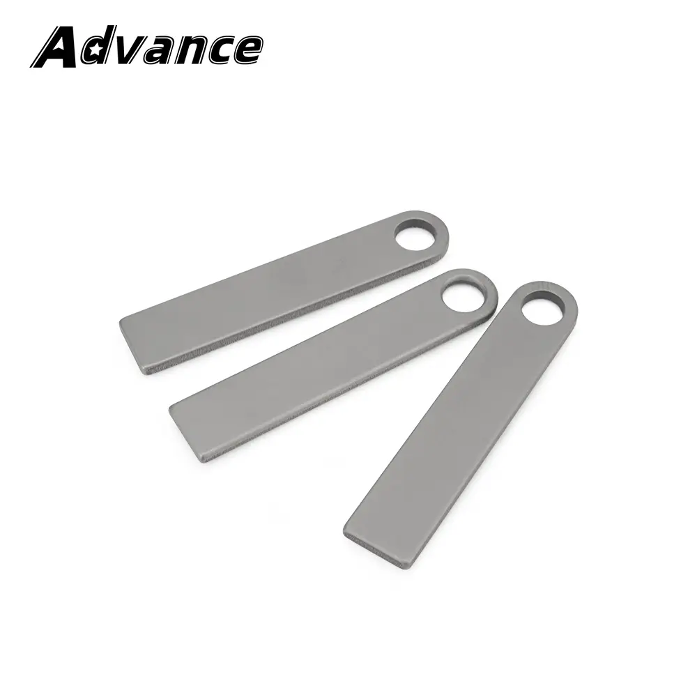 5pcs/3pcs Wholesale Titanium Alloy Plate Blank Keyring Pendant Rope Paracord Key Chain Multifunctional Outdoor Accessories