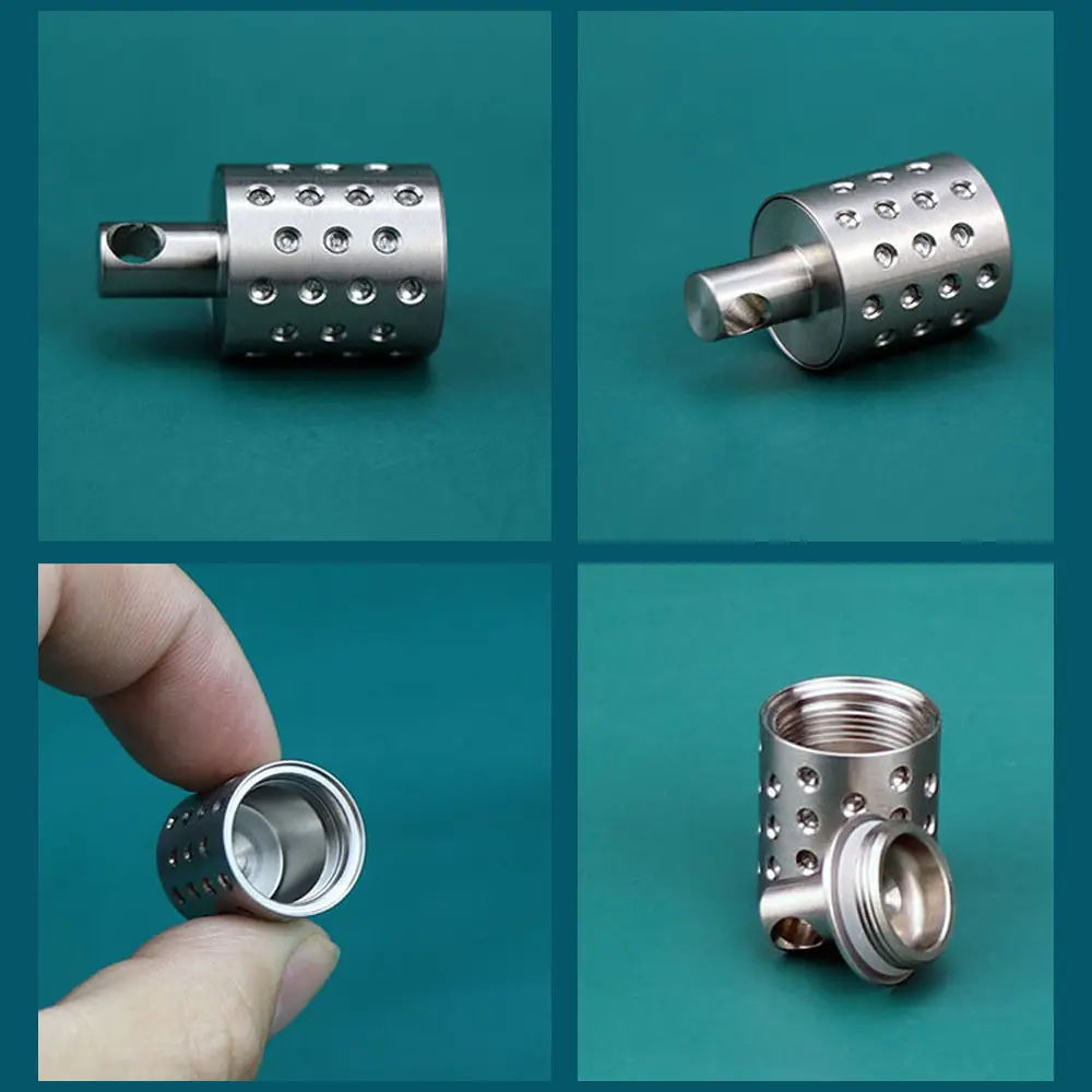 S/L Titanium Alloy Waterproof Pill Bottle Seal Portable Pillbox Mini Storage Bottle Canister Outdoor Tools