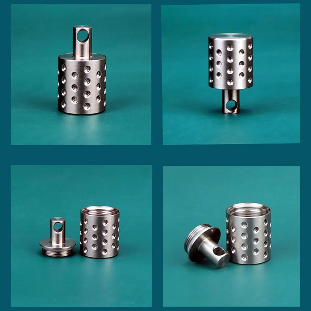 S/L Titanium Alloy Waterproof Pill Bottle Seal Portable Pillbox Mini Storage Bottle Canister Outdoor Tools