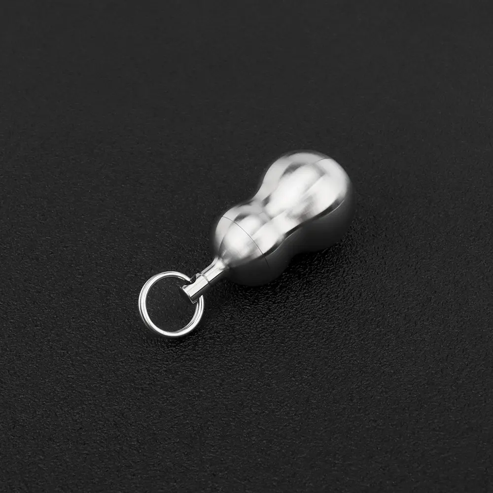 Titanium Alloy Mini Bottle Gourd Waterproof Pill Cans Portable Seal Outdoor EDC Tool Small Storage Bottle