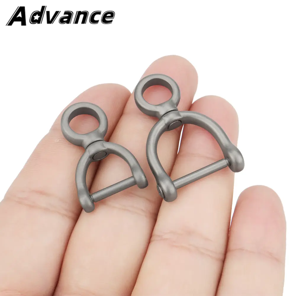 S/L Titanium Alloy Key Ring Horseshoe Buckle Portable Waist Belt Keychain Buckle Car Keyring Outdoor Tool