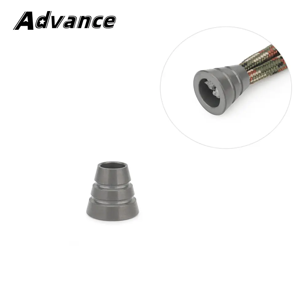 Mini Titanium Alloy Tail Pendant Small Paracord Rope Bead DIY Flashlight Hanging Keychain Outdoor Tool Accessories