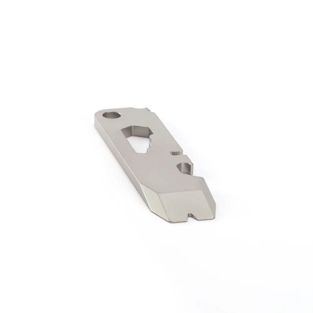 1pc Titanium Alloy Multi-function Bottle Opener Wrench Keychain Pendant Accessories Outdoor EDC Tool