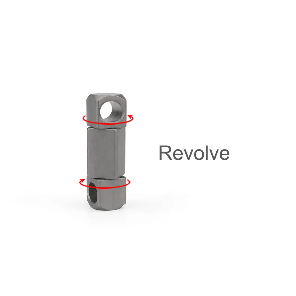 Titanium Alloy Keychain Turn Buckle Keyring Rotary Outdoor Tool EDC Mountaineering Camping