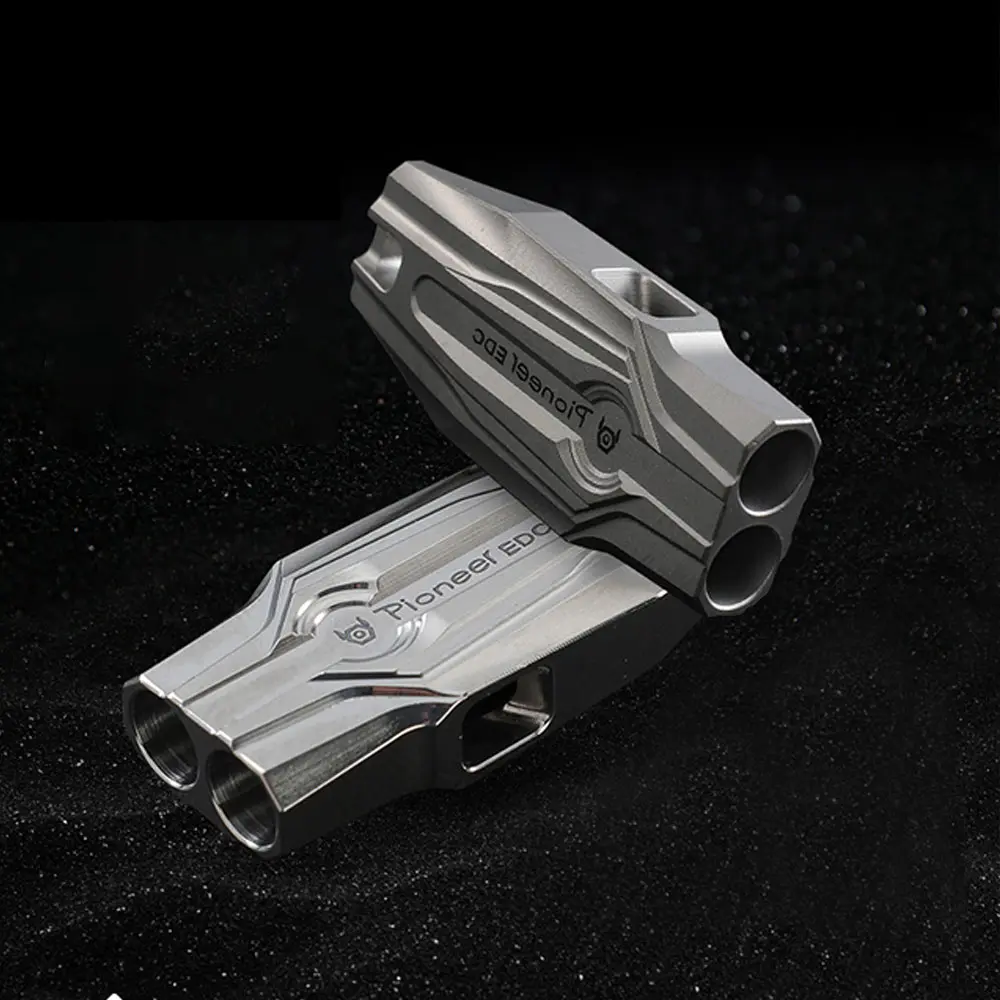 Titanium Alloy Whistle High Decibel Whistle Training Supplies Portable Fashion Pendant Keyring Accessories Outdoor Tools