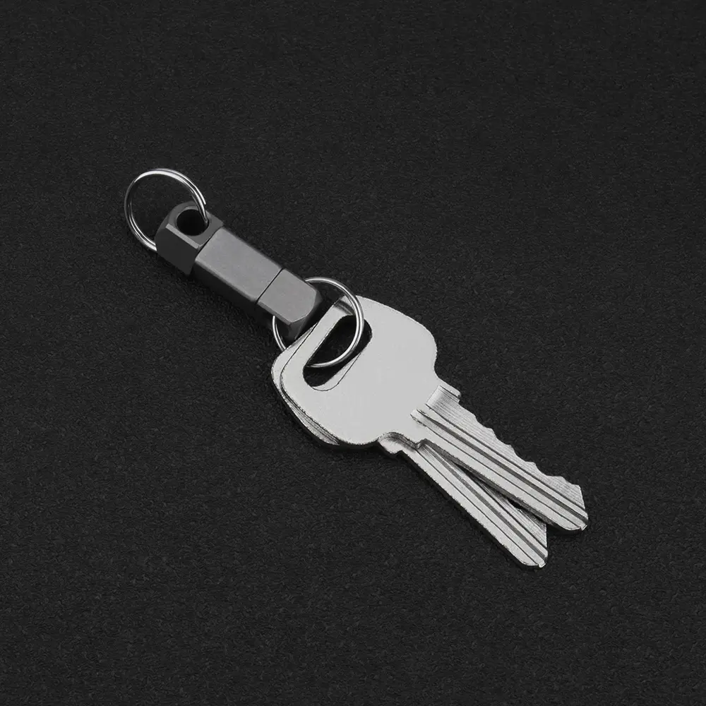 Titanium Alloy Keychain Turn Buckle Keyring Rotary Outdoor Tool EDC Mountaineering Camping