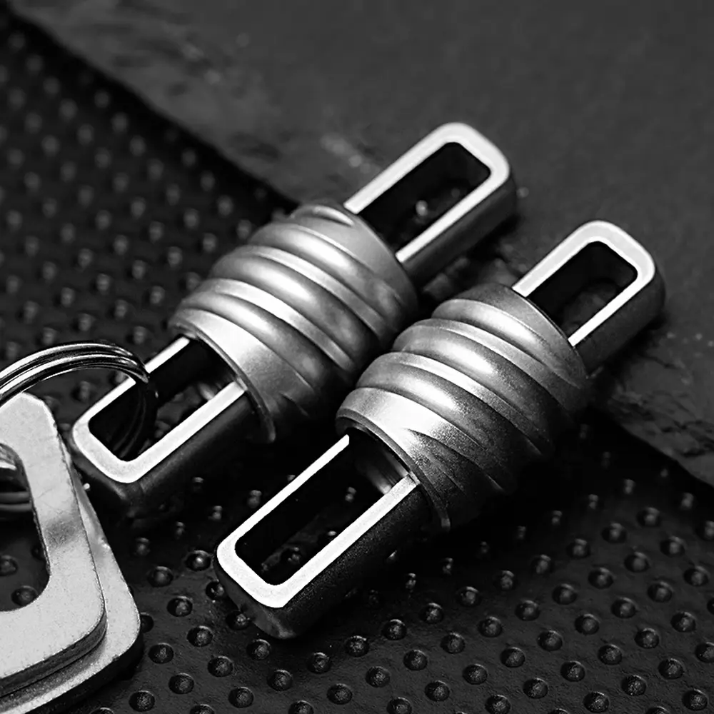 Mini Titanium Alloy Keychain Quick Opening Buckle Outdoor Tool EDC