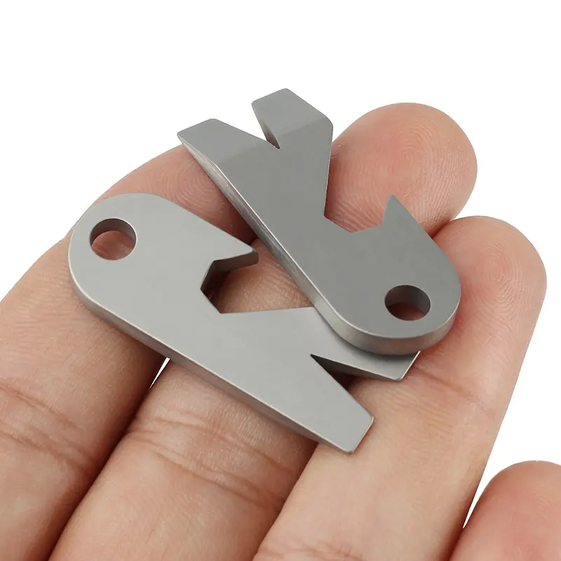 1PC Titanium Alloy Bottle Opener Pocket Multi Tool Outdoor EDC Screwdriver Crowbar Small Size