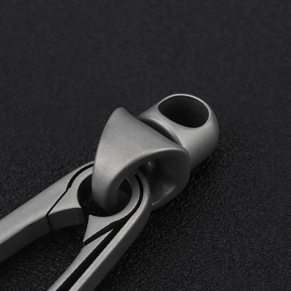 Titanium Alloy Keychain 360° Rotate All-way Connect Accessories Keyring Waist Belt Buckle Unisex Outdoor Tool EDC