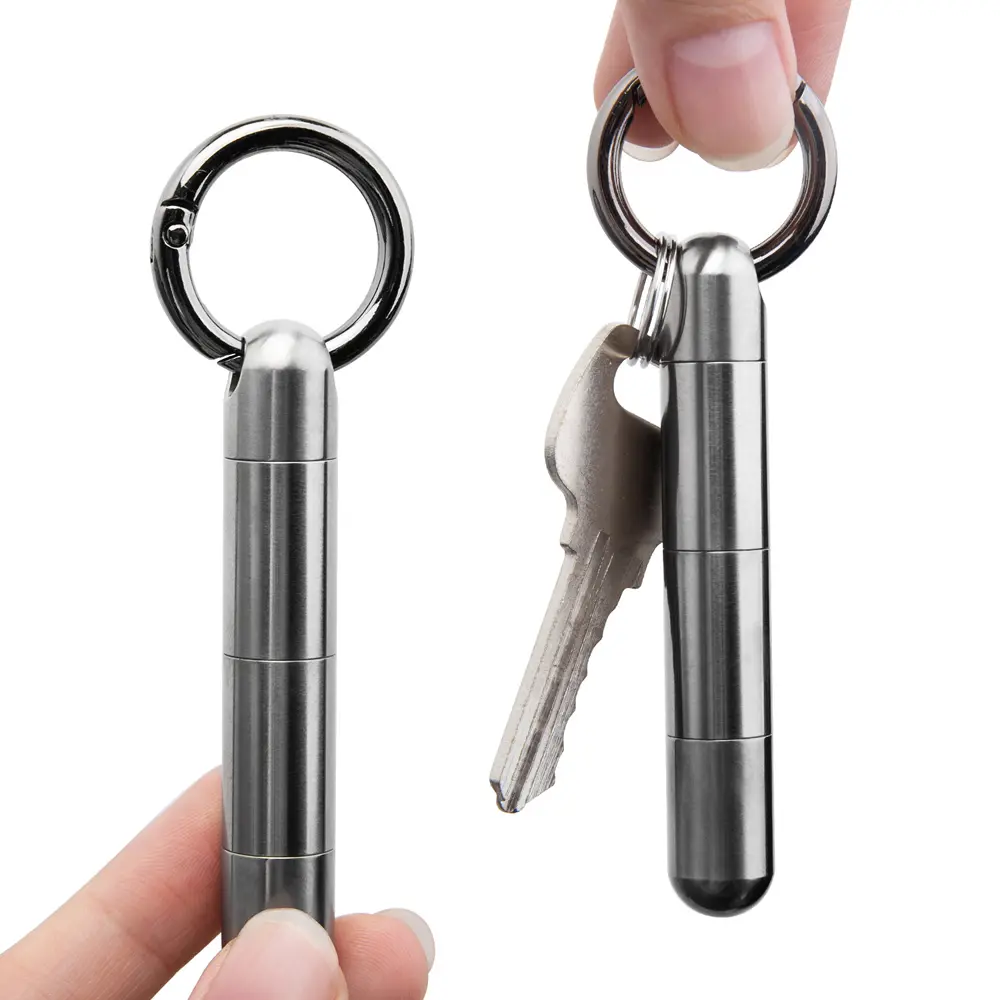 S/M/L Titanium Alloy Multilayer Seal Bottle Waterproof Outdoor EDC Tool Pill Bottles