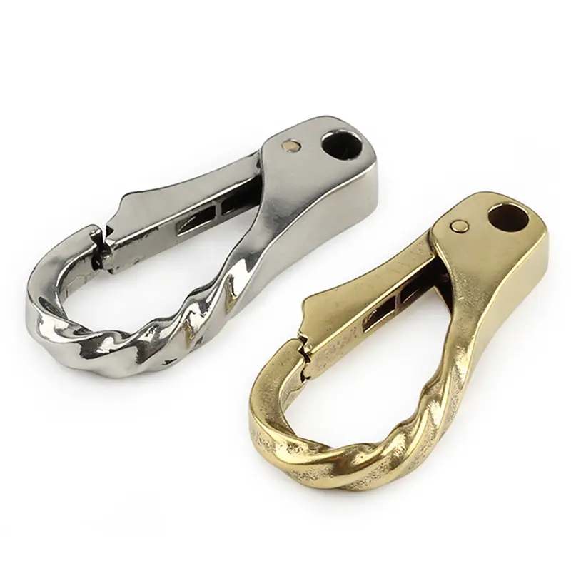 1PCS Water Ripple Brass Buckle Camping Sport DIY Hang Buckle Outdoor EDC Small Tool